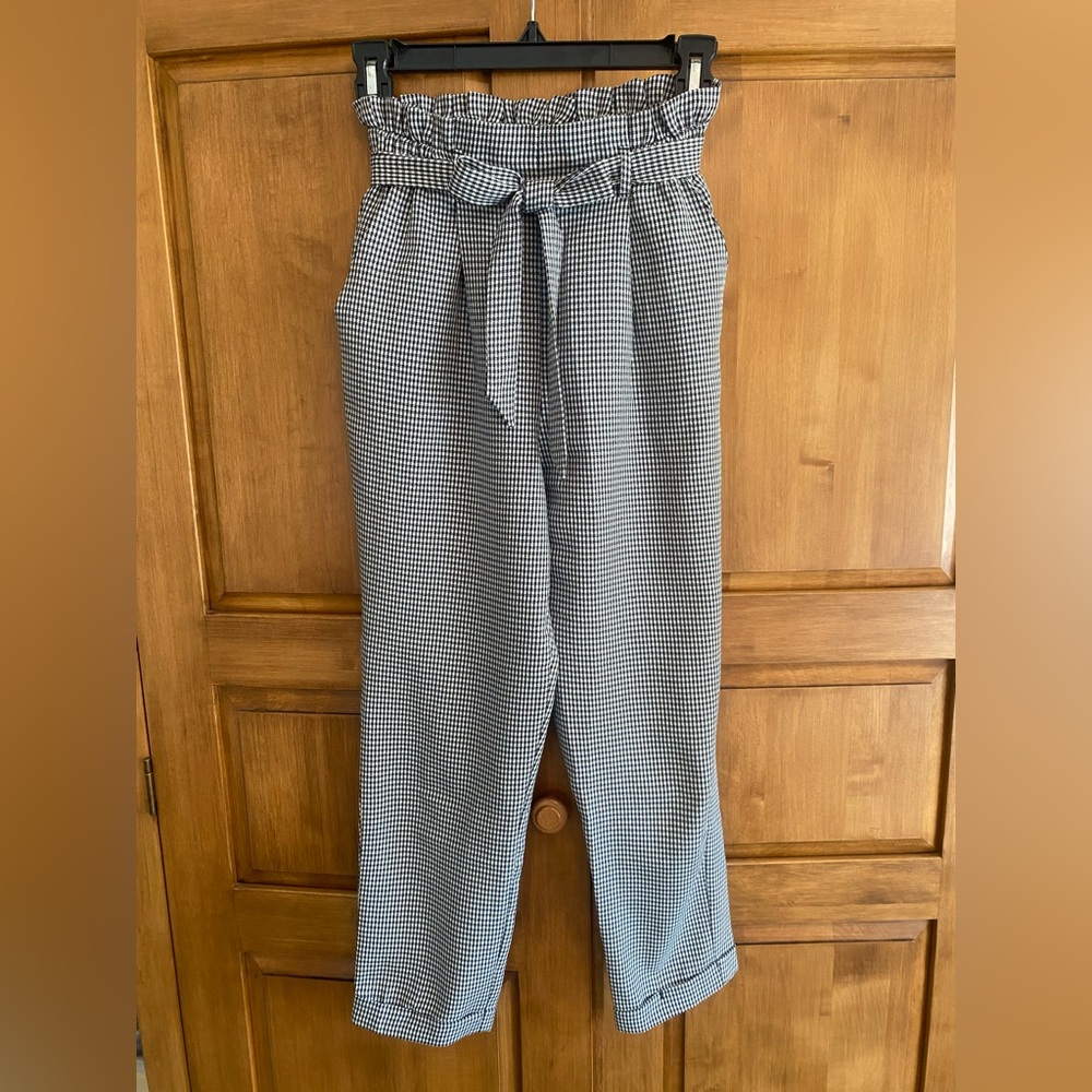 Sienna Sky Black and White Gingham Pants